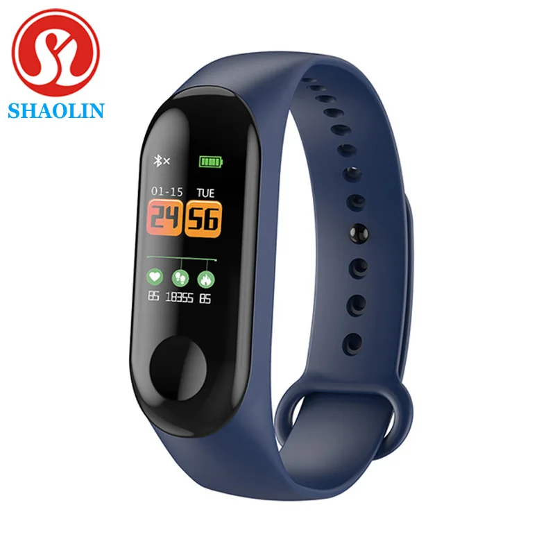 

SHAOLIN Fitness Bracelet Smart Watch Band Trcker Sport Pedometer Heart Rate Blood Pressure Bluetooth Health Wirstband