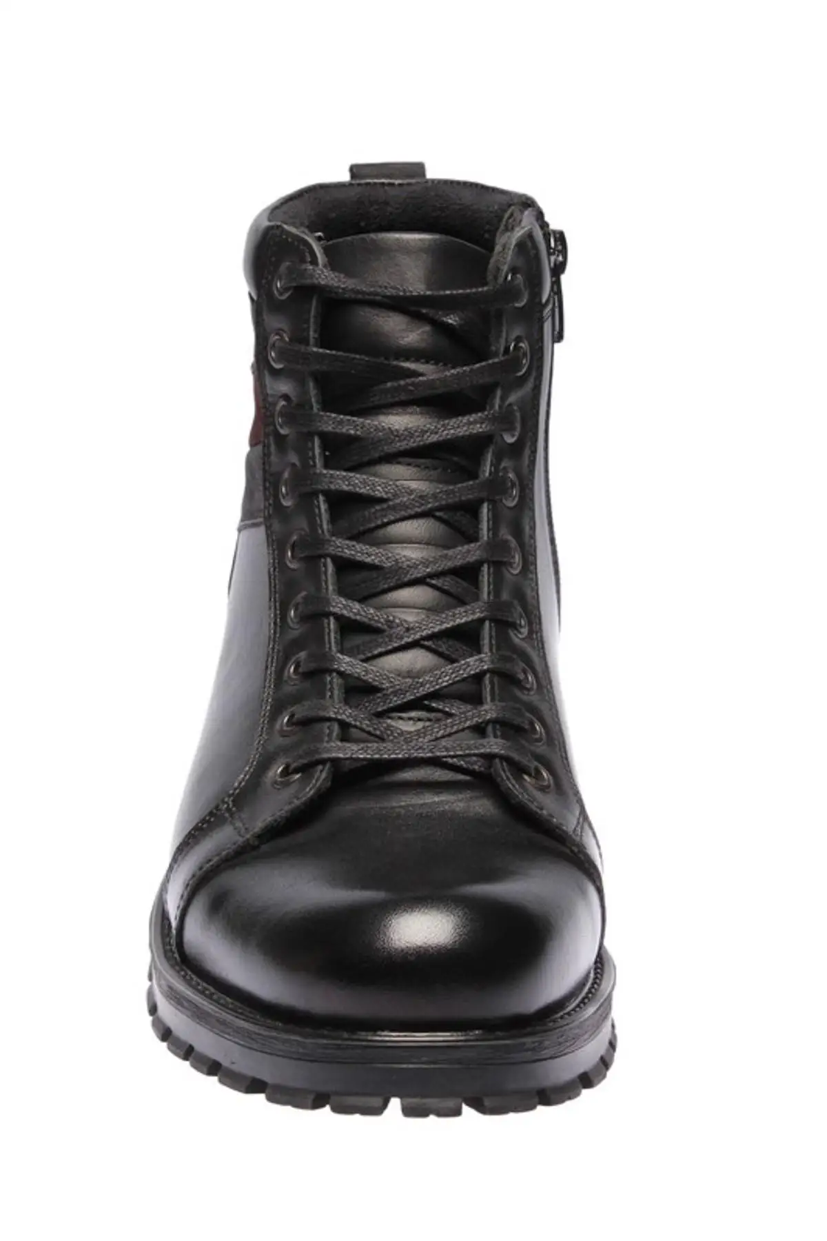 Черные мужские ботинки из натуральной кожи с жемчугом 120130000330| |