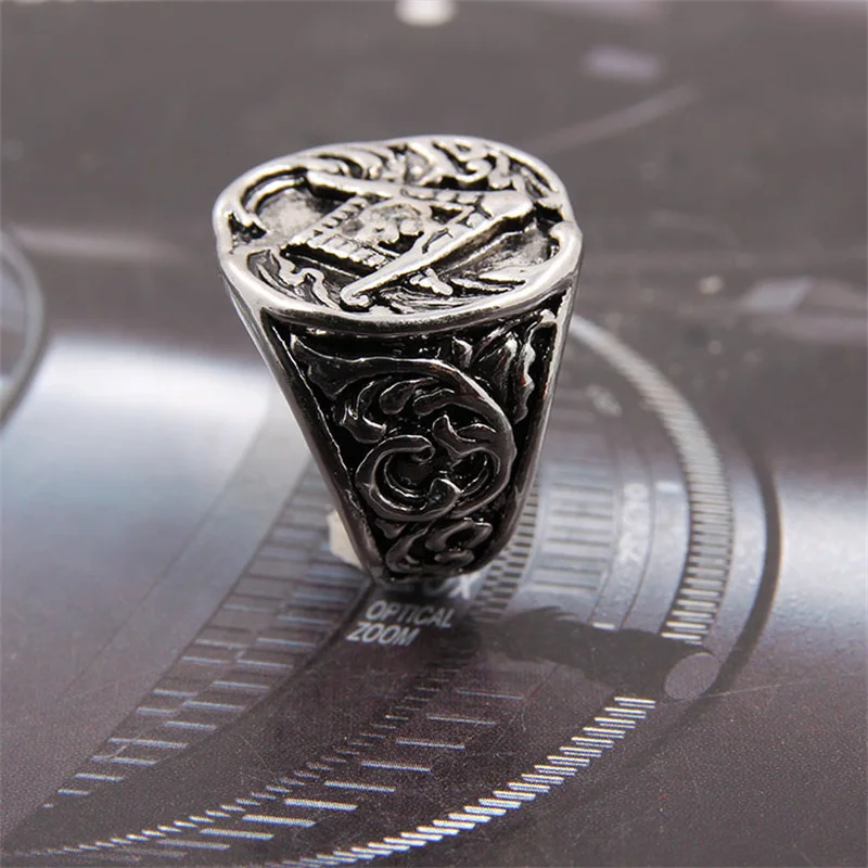 

Europe and America Gothic Cross Ring Retro Distressed Cross Titanium Steel Ring Wholesale