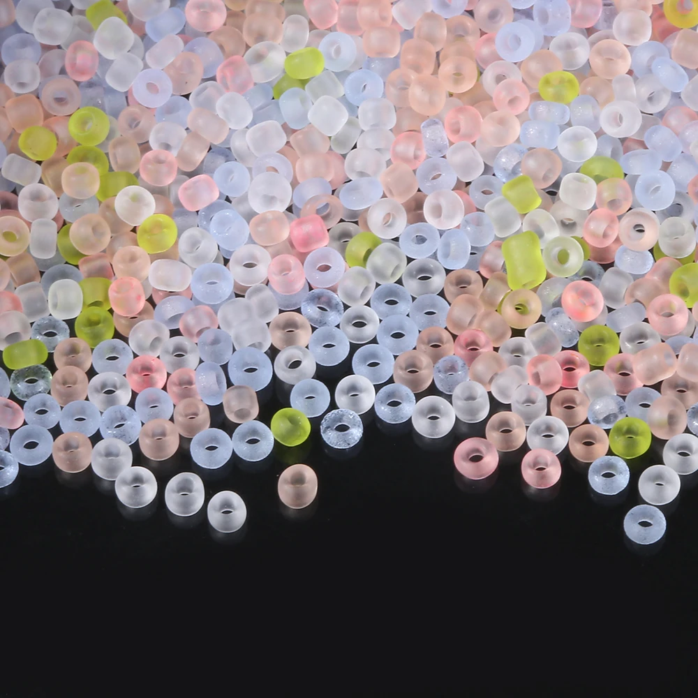 

2mm 11/0 Matte Colors Glass Seed Beads Spacer Czech Bead Diy Charm For Jewelry Making Fitting Garment Sewing Accessories 1000pcs