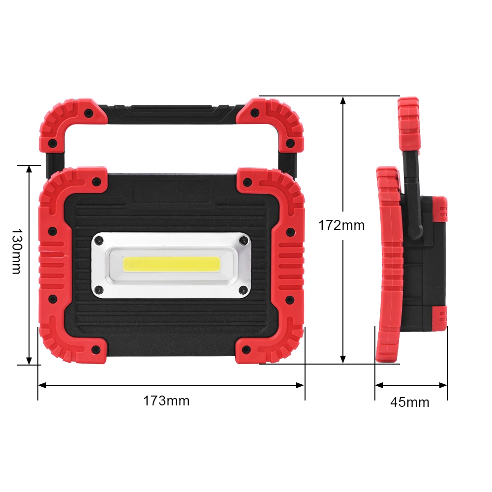 저렴한 SNZY 휴대용 LED 비상 조명 COB 작업 빛 야외 방수 충전식 캠핑 램프 휴대용 홍수 빛