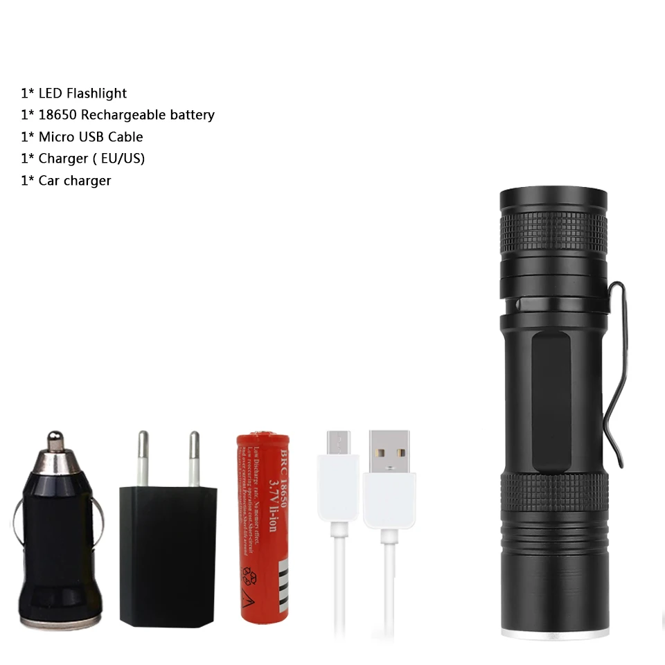 Package C Litwod Z90 XLamp xhp50.2 Мощный usb светодиодный фонарик Zoom torch обновление 18650 26650 фонарик с подзаряжаемой батарейкой кемпинг - Испускаемый цвет: Package C