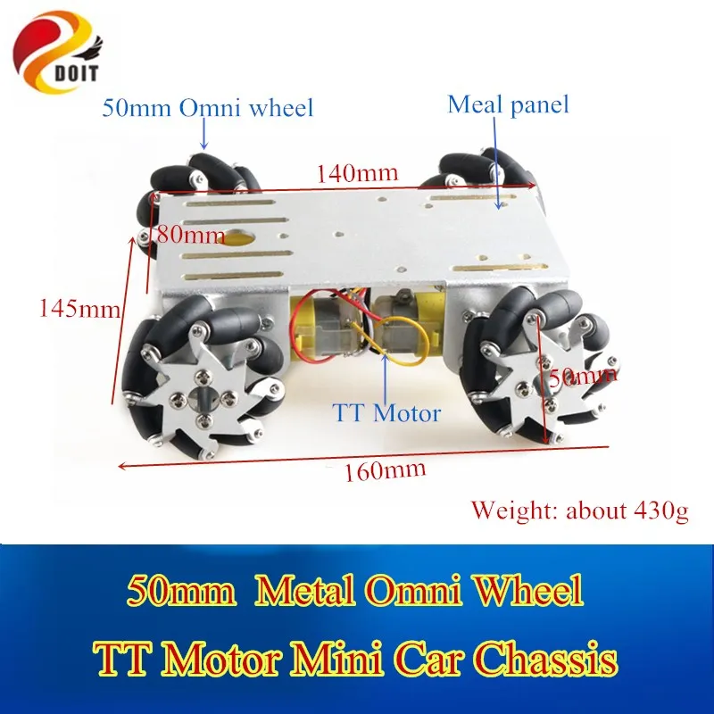 

Шасси для автомобиля на радиоуправлении Omni wheel, 50 мм, 4WD, универсальные мини-колеса, шасси для смарт-автомобиля, шасси TT, моторы, полный спектр колес, Набор шин для самостоятельной сборки на радиоуправлении