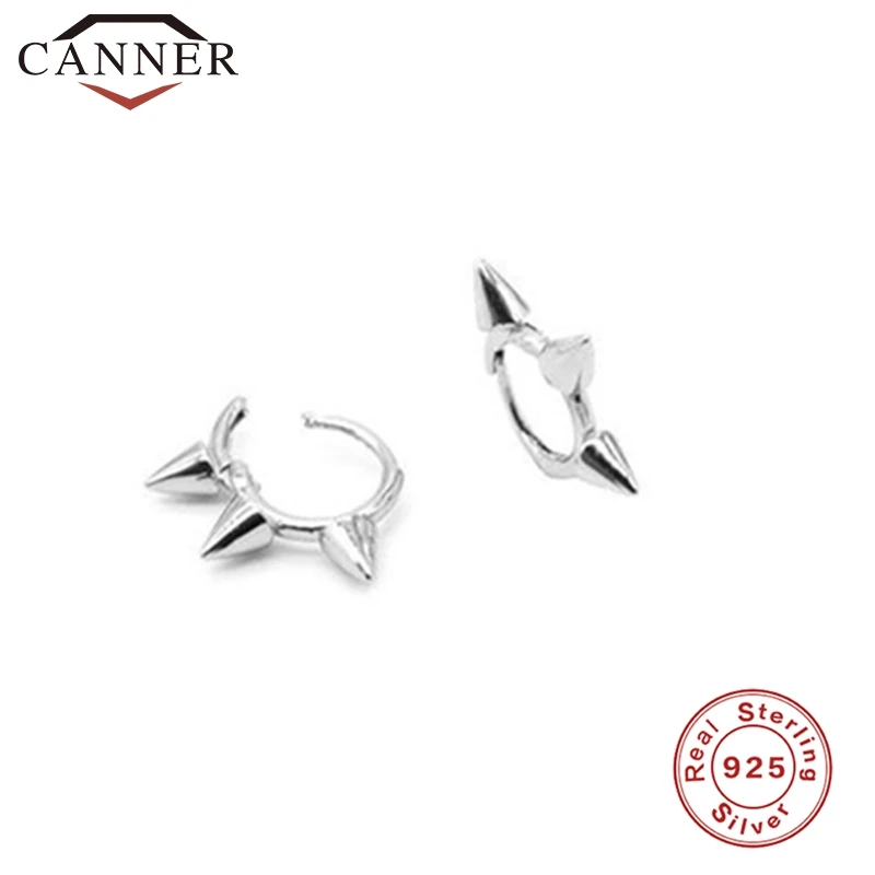 1-silver 925 пробы, серебряная Геометрическая Бусина Серьги-заклепки для женщин, круглый крест, маленькие серьги-кольца, ювелирные изделия для ушей - Окраска металла: 1-silver