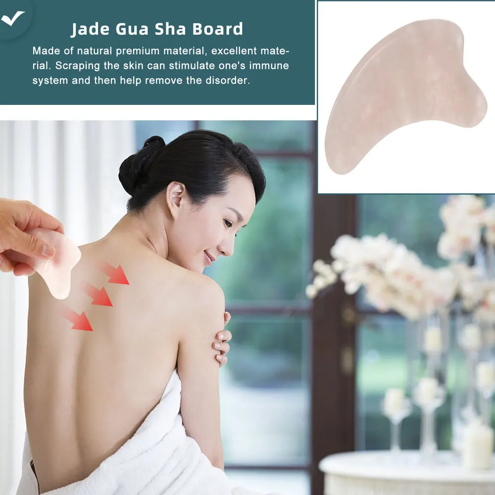 

1pc Jade Facial Scraping Board Body Board Practical Massaging Board