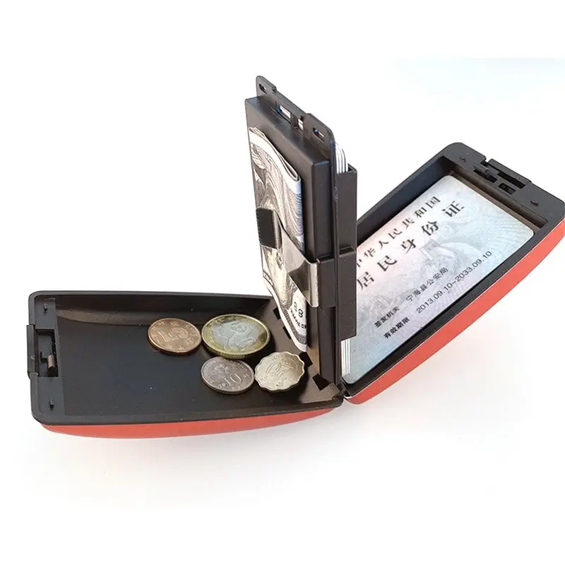 1PC Unisex Aluminum Bank Card Holder Blocking Hard Case Wallet Solid Credit Scanning Protect Women and Men | Багаж и сумки