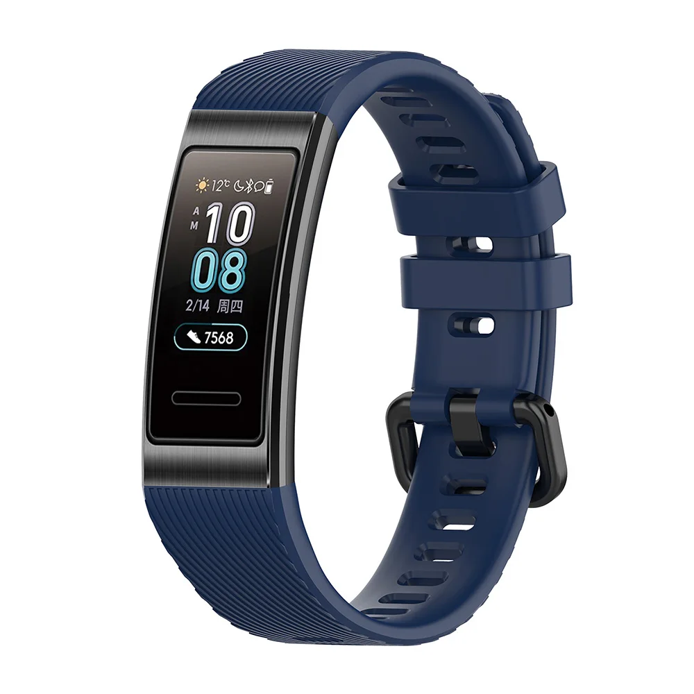 Регулируемый ремешок для часов Huawei Band 3 Pro силиконовый сменный Смарт Браслет