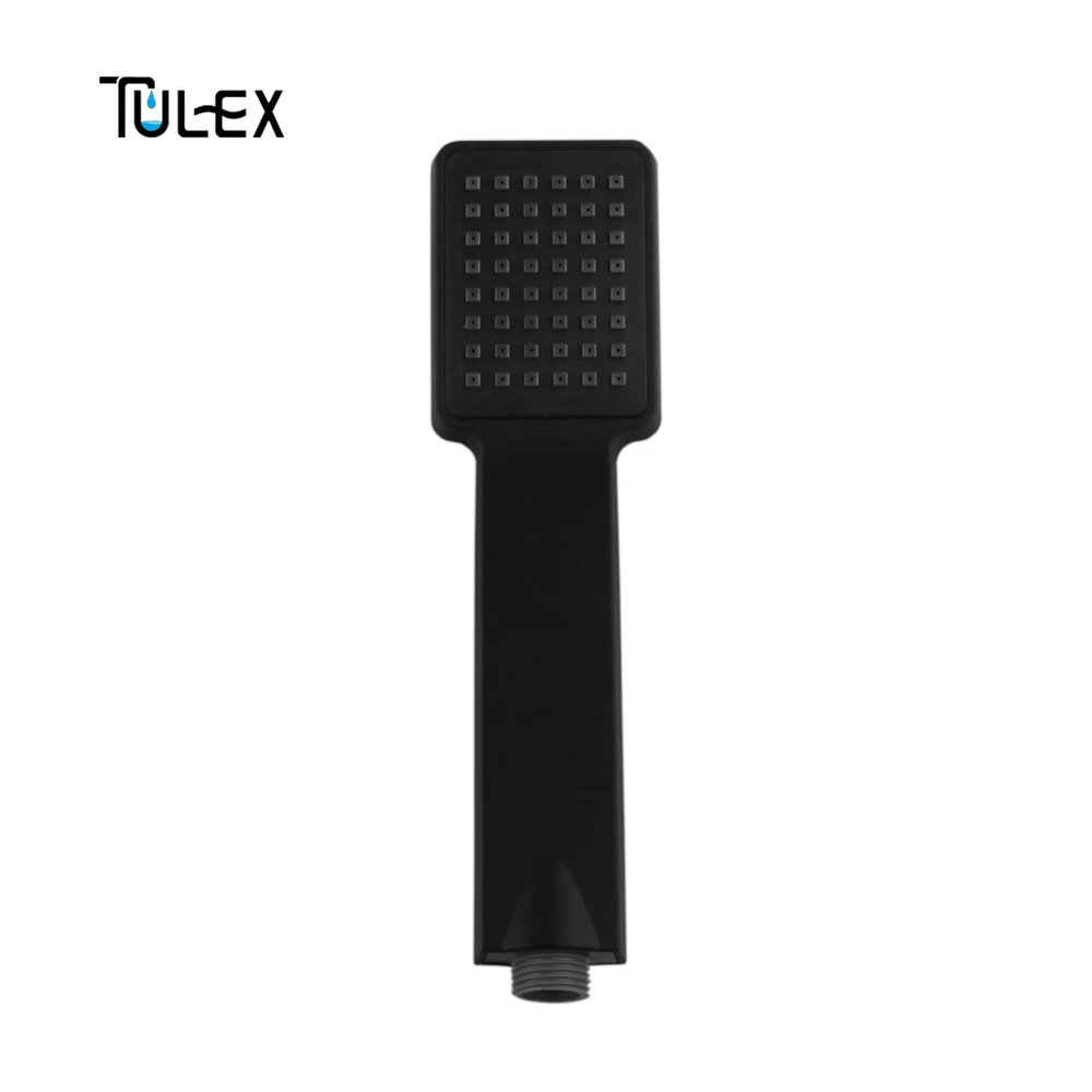 Tulex Насадки для душа оптом и в розницу ABS Пластик Ванная комната опрыскиватель экономии воды черный ручной Handshower один Функция насадка для душа лейка для душа душ
