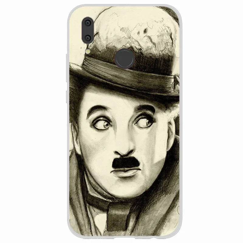 TPU Back Cover For Huawei Y3 Y5 Y6 Y7 2017 II Pro Silicone Soft charlie chaplin Phone Case Prime 2018 Y9 2019 |