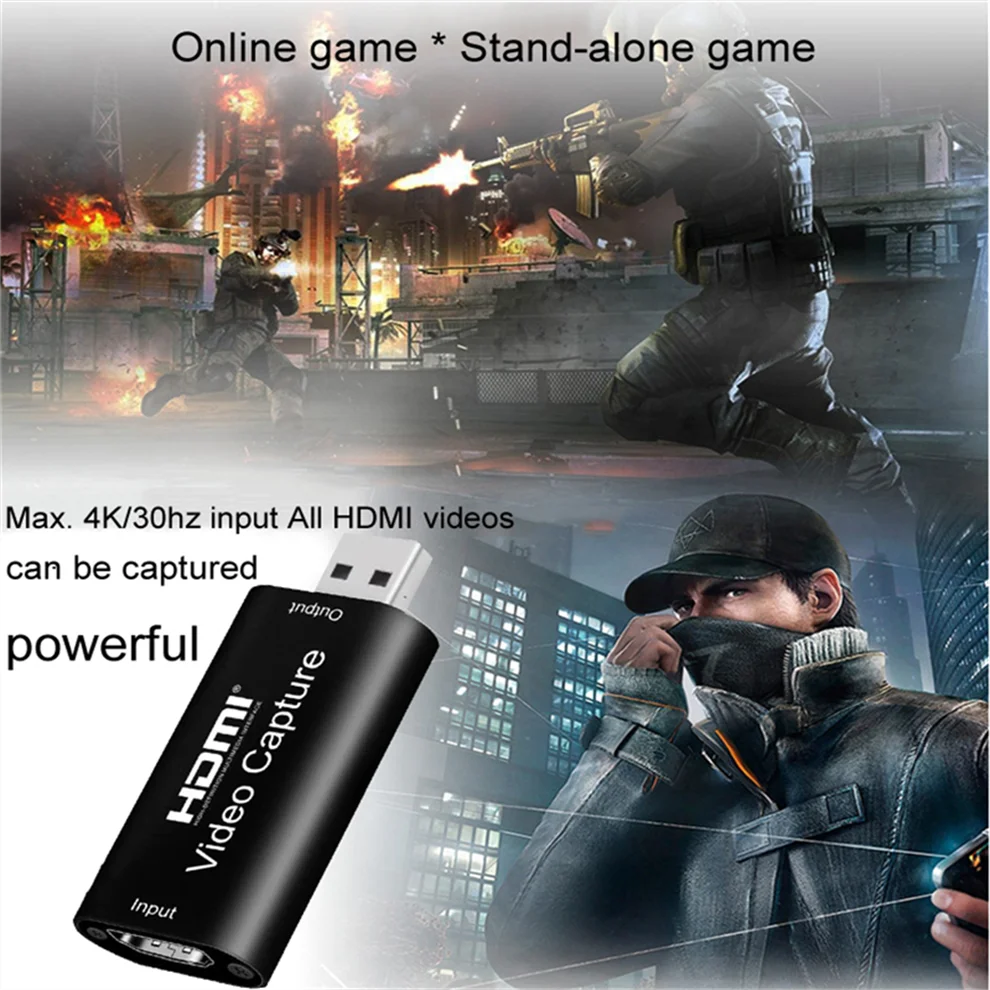 Карта видеозахвата USB 3 0 2 4K HDMI для PS4 игр DVD видеокамеры видеозаписи | Компьютеры и