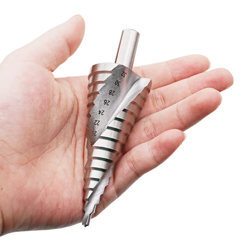 Качественное ступенчатое Коническое сверло 4 12 мм 20 32 из быстрорежущей стали 4241 с