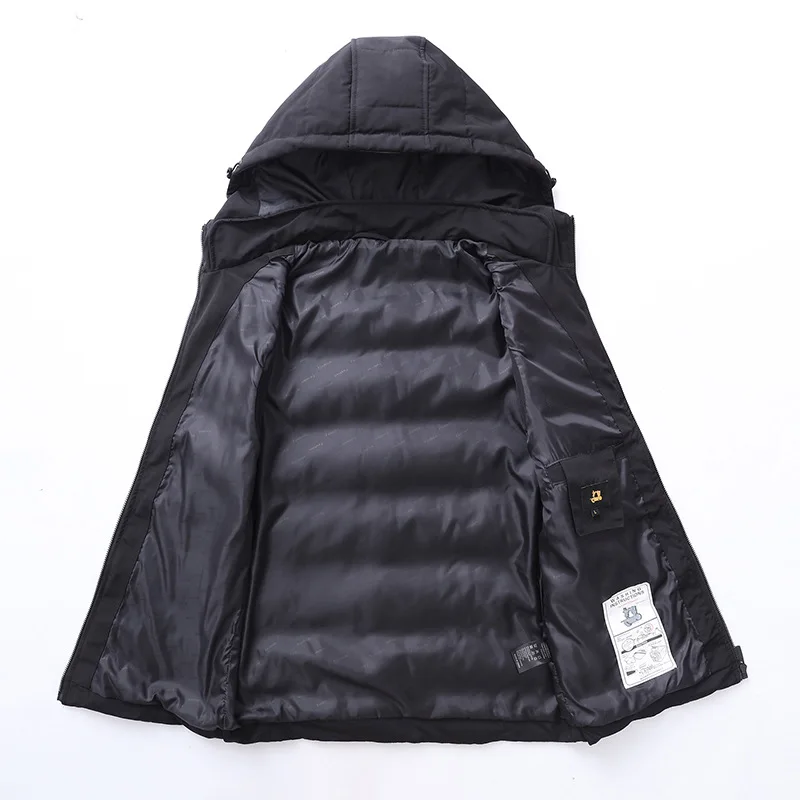 

Hooded Sleeveless Jacket Men's Cotton Warm Vest Jacket Male Casual Short Sleeveless Waistcoat Men Hooded Vest