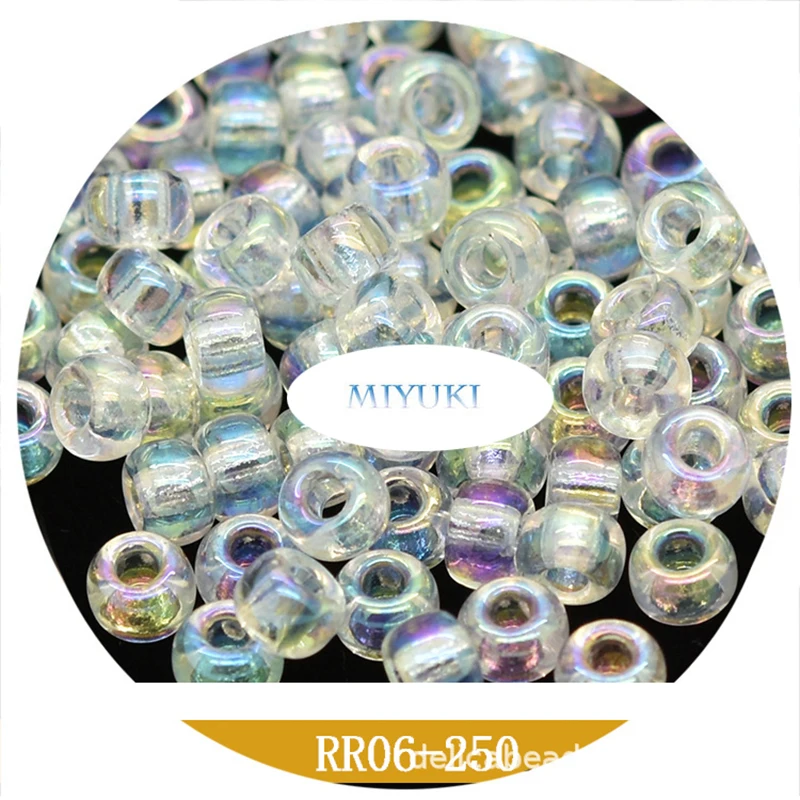 

Miyuki Beads Japan Imported 6/0 Round Beads 4mm 10 Colors Light Color Series 13G Pack for Women Accessories