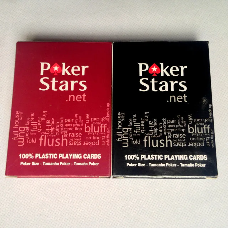 Черный красный Техасский Холдем пластиковая игральная карточная игра покер карты водонепроницаемые и тусклые польские Покер звезда настольные игры подарочные карты