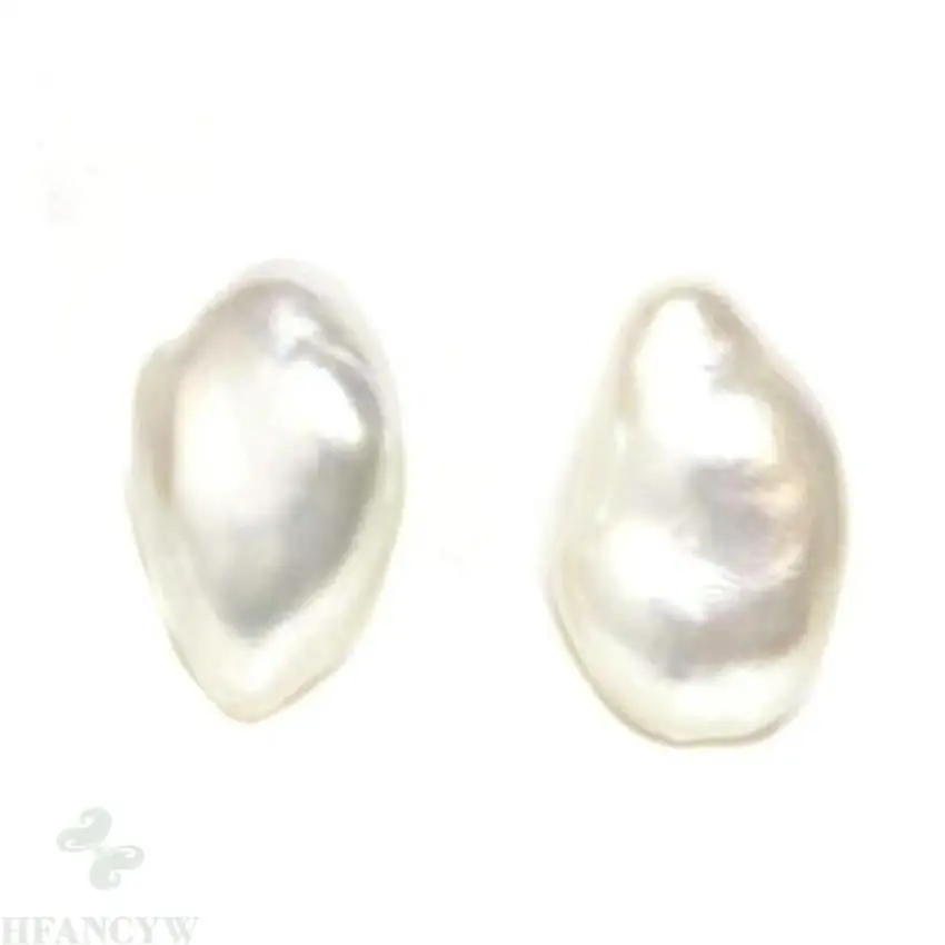 Fashion 11-12mm White Baroque Pearl Earrings 18k Ear Stud Mesmerizing Aurora AAA Natural Party Classic Jewelry Irregular Dangle
