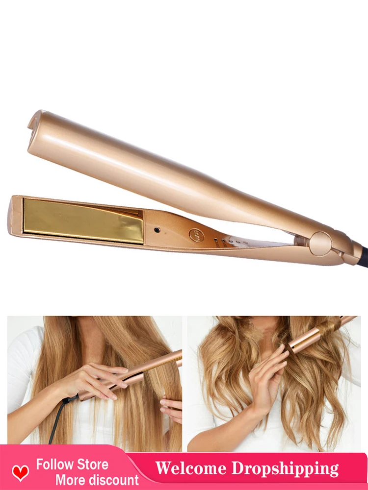 

Tyme New Hair Straightener Professional Ionic Hair Straightener Curler 2 In 1 Eramic Titanium Flat Iron For Hair Care Iron Tool