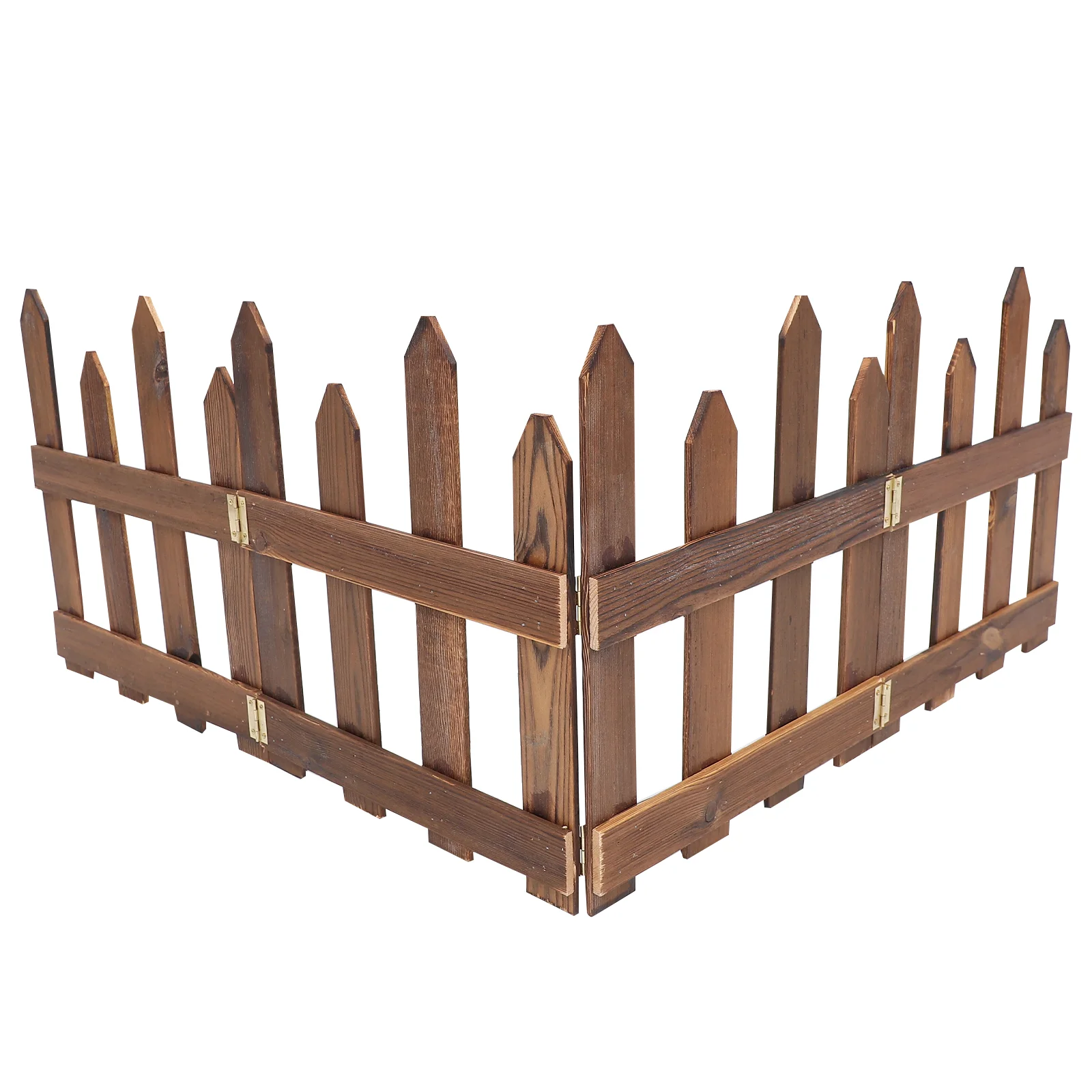 

1Pc Pastoral Style Fences Decor Wooden Fence Outdoor Garden Scene Adornments