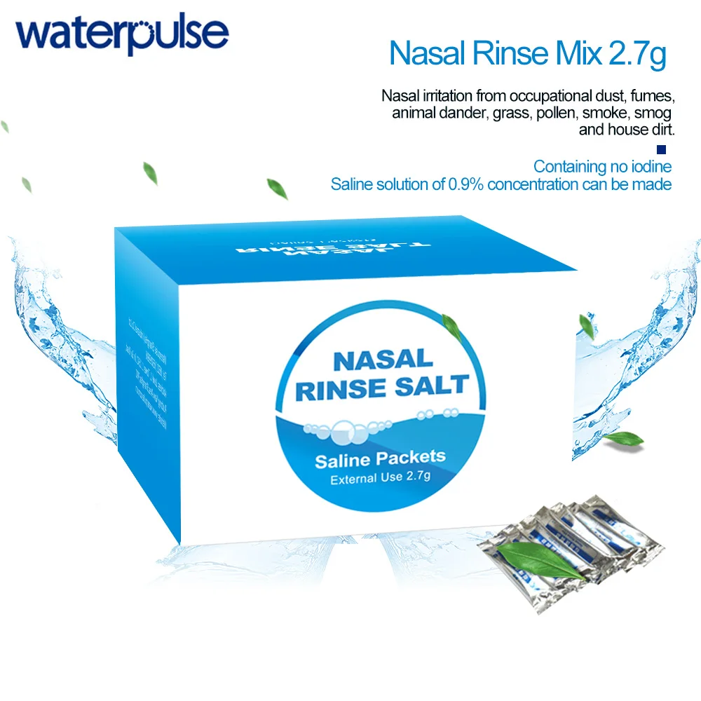 Waterpulse 2 7 г пакетов в коробке для полоскания носа смесь соли принадлежности