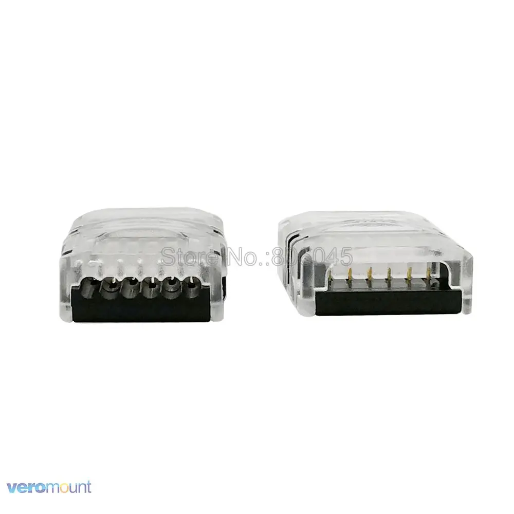 5-шт./лот 6-контактный светодиодный разъем для подключения проводов или лент к