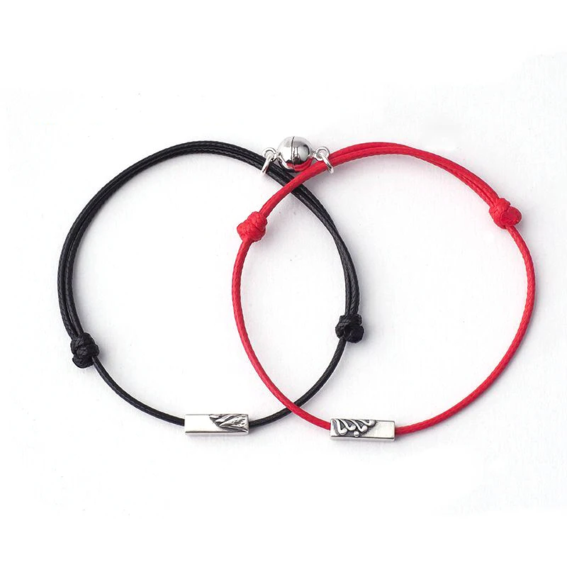 Couple Bracelet for Women Infinite Love Paired Coupling Magnetic Clasp Adjustable Chain Men Fashion Jewelry | Украшения и
