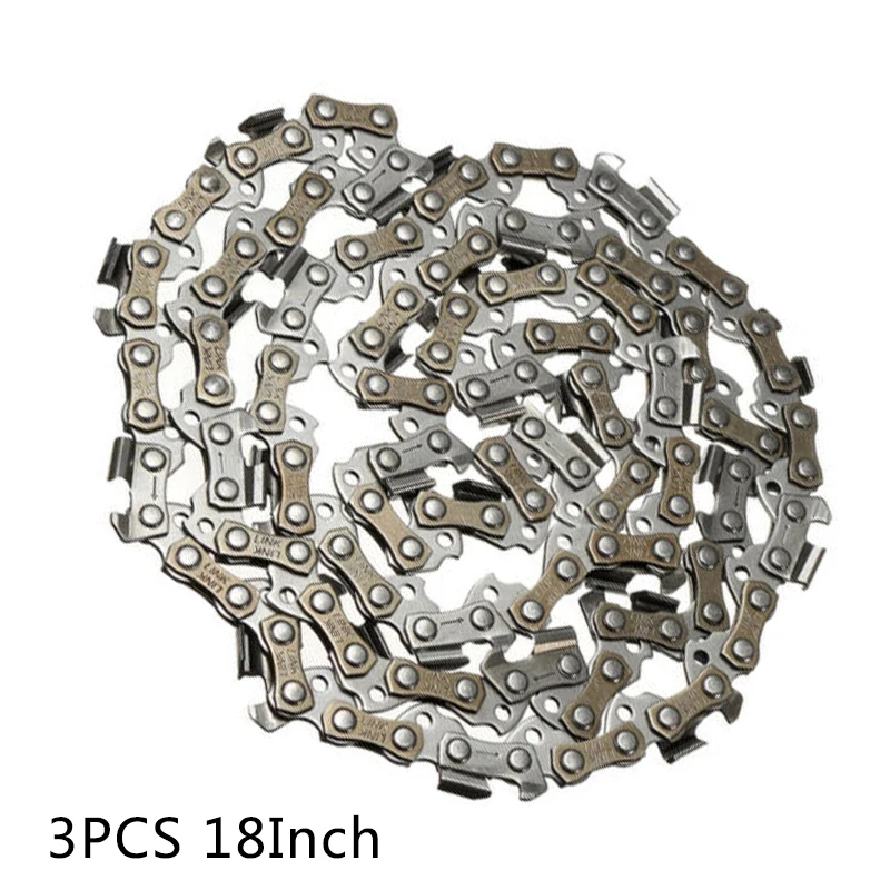 

1/2/3X 18 Chainsaw Saw Chain Blade 3/8 Pitch 0.050 Gauge 62DL Replacement D2