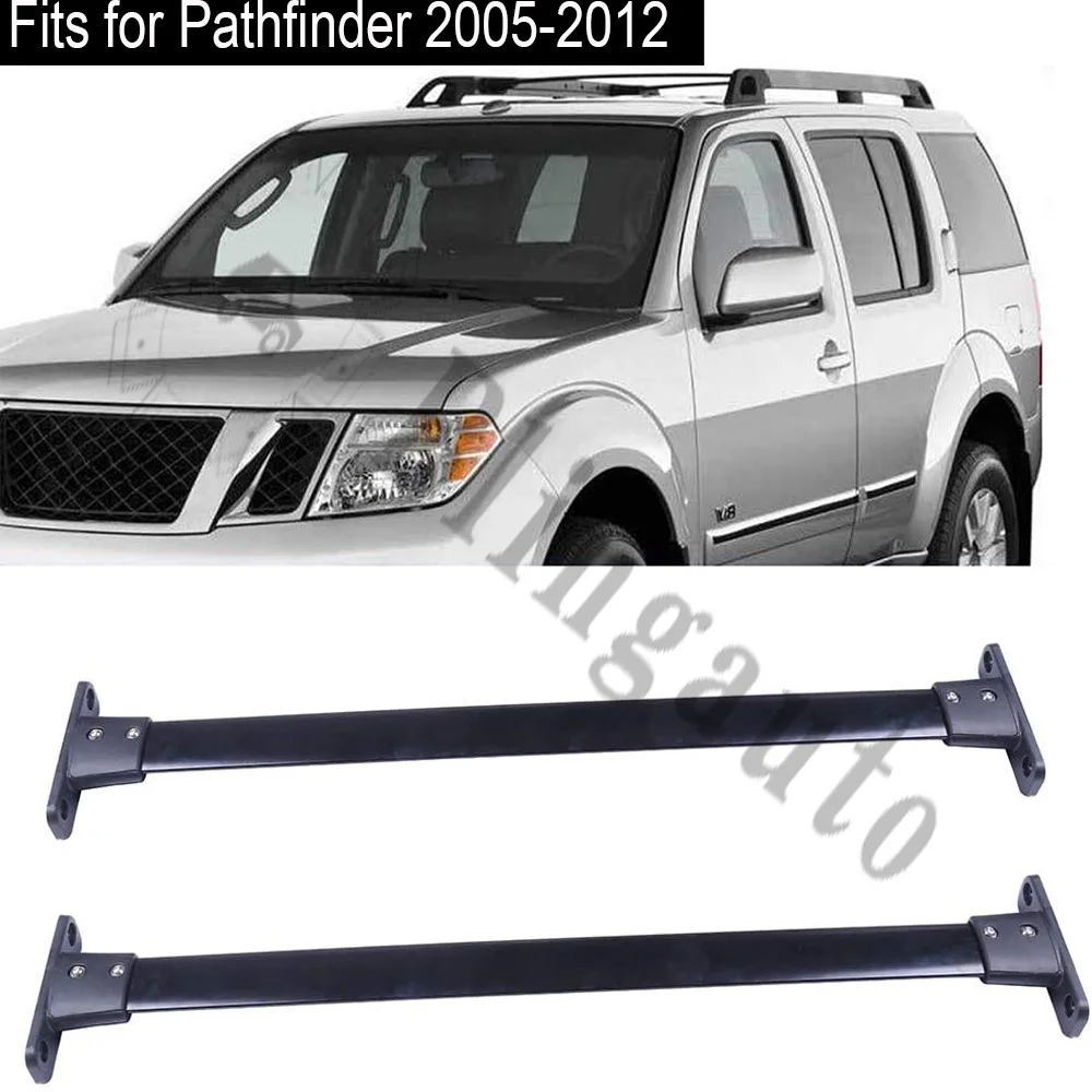 Поперечные рейки 2 шт. для Nissan- Pathfinder 2005 ~ 2012 поперечные перевозки багажа груза |