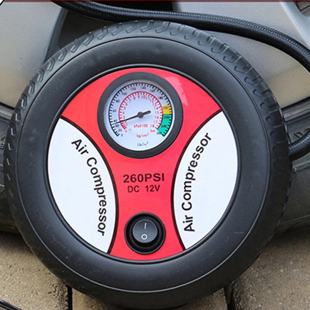 

260PSI DC 12V Air Compressor Pump Portable Tire Inflator for Car