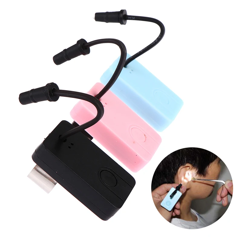 

1pc Three-Level Brightness Rechargeable Thumb Lamp Ear Pick Light LED Ear Wax Removing Ear Picking Tool Ear Cleaning Accessory