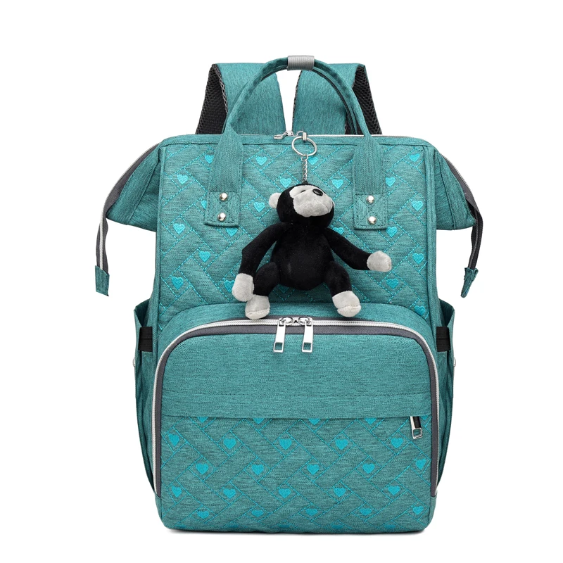 

Waterproof Zipper Travel Mommy Backpack Casual Baby Nursing Nappy Bag Handbag Oxford Cloth Practical And Durable Diaper Bag