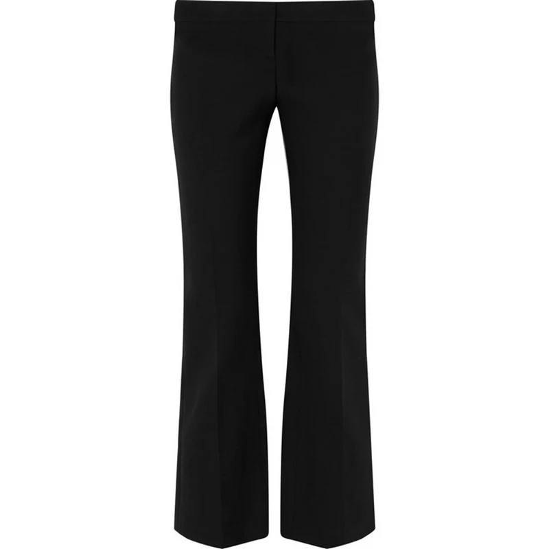 

VGH Black Minimalist Flare Pants For Women High Waist Solid Full Length Straight Trousers Female 2020 Fashion Clothing Autumn