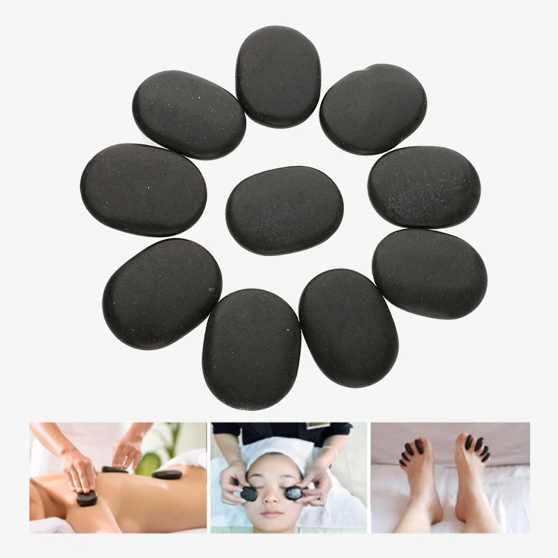 10 шт./компл. вулканический камень горячий спа Базальтовый Камень массажные камни