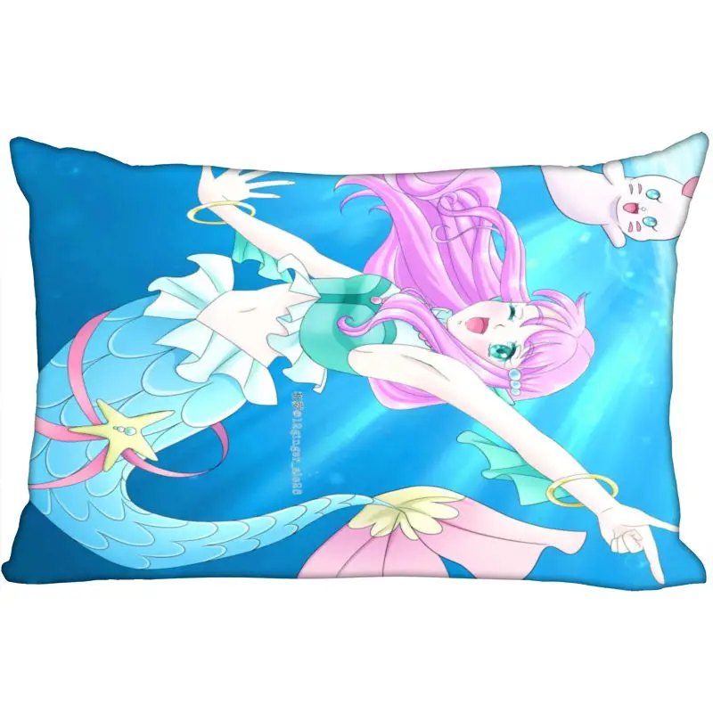 

Tropical-Rouge! Precure Pillow Cover Bedroom Home Office Decorative Pillowcase Rectangle Zipper Pillow cases Satin Soft 03-18