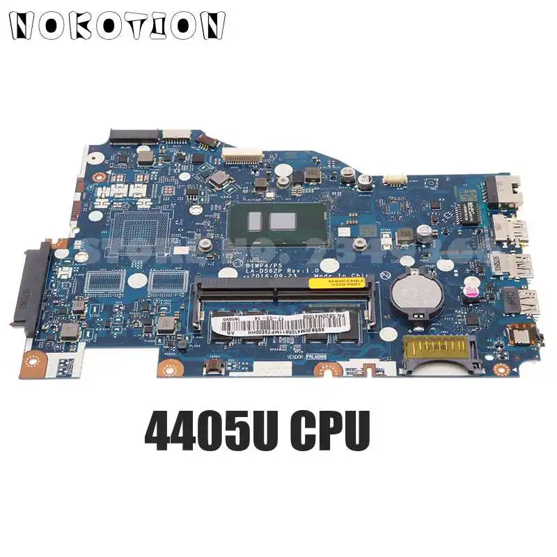 

NOKOTION BIWP4/P5 LA-D562P Mainboard For Lenovo IdeaPad 110-15ISK Laptop Motherboard With 4405U CPU 4G RAM 5B20L82881 5B20L82886