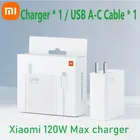 Оригинальное зарядное устройство xiaomi USB-C 120 Вт MAX, зарядное устройство для смартфона, выход USB - Type-C QC 3,0, адаптер быстрой зарядки 120 Вт
