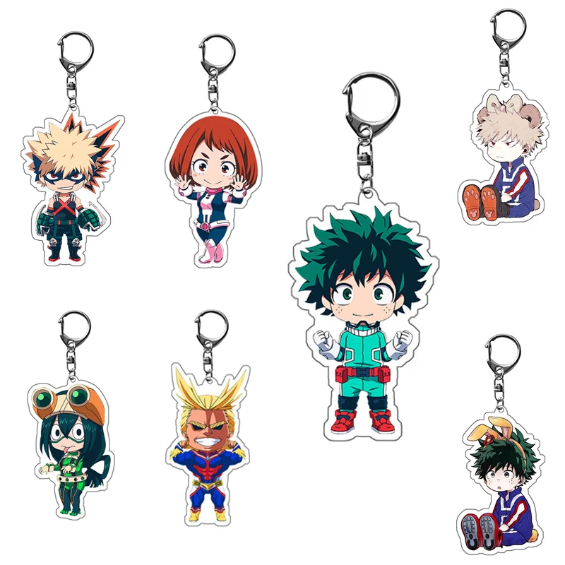 Аниме Мой герой Академия брелок Todoroki Shouto акриловый кулон Милая забавная