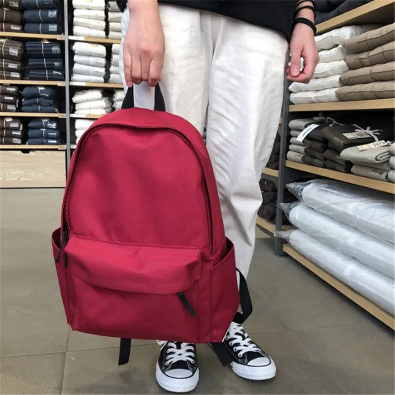 

New Male backpack leisure computer backpack Nylon waterproof Male women's canvas schoolbag female college students high quality