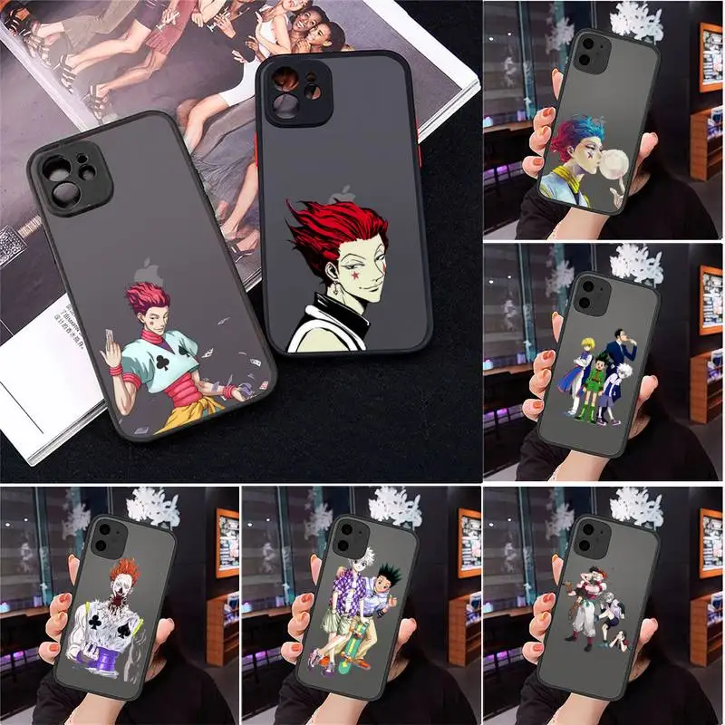 

Hunter x Hunter 3 HXH Anime Hisoka Morow Phone Cases Matte Transparent for iPhone 7 8 11 12 s mini pro X XS XR MAX Plus cover
