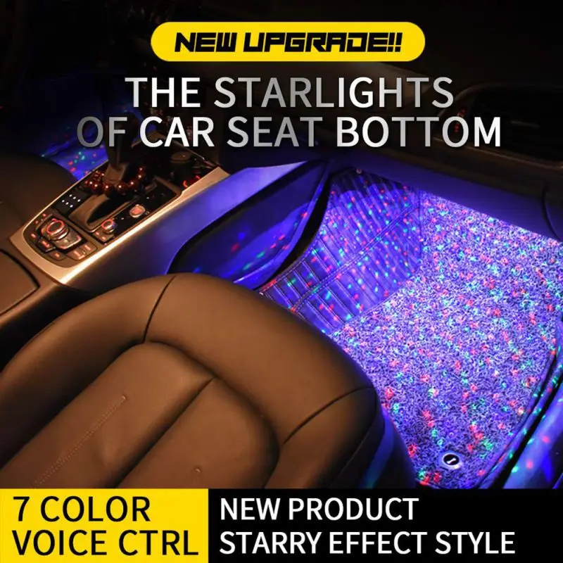 USB автомобильная Звездная подсветка внутренняя атмосферная музыка голосовое