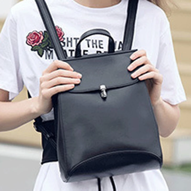 

Free shipping leather bag ladies backpack new one-shoulder leather handbag women's backpack one-shoulder small bag school bag