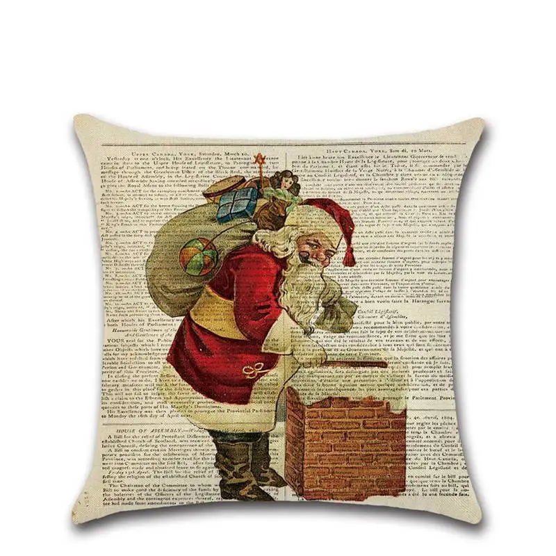 Christmas Decorative Cushion Cover Decoration Pillow Pillowcase For Sofa Home New Year cushion cover | Дом и сад