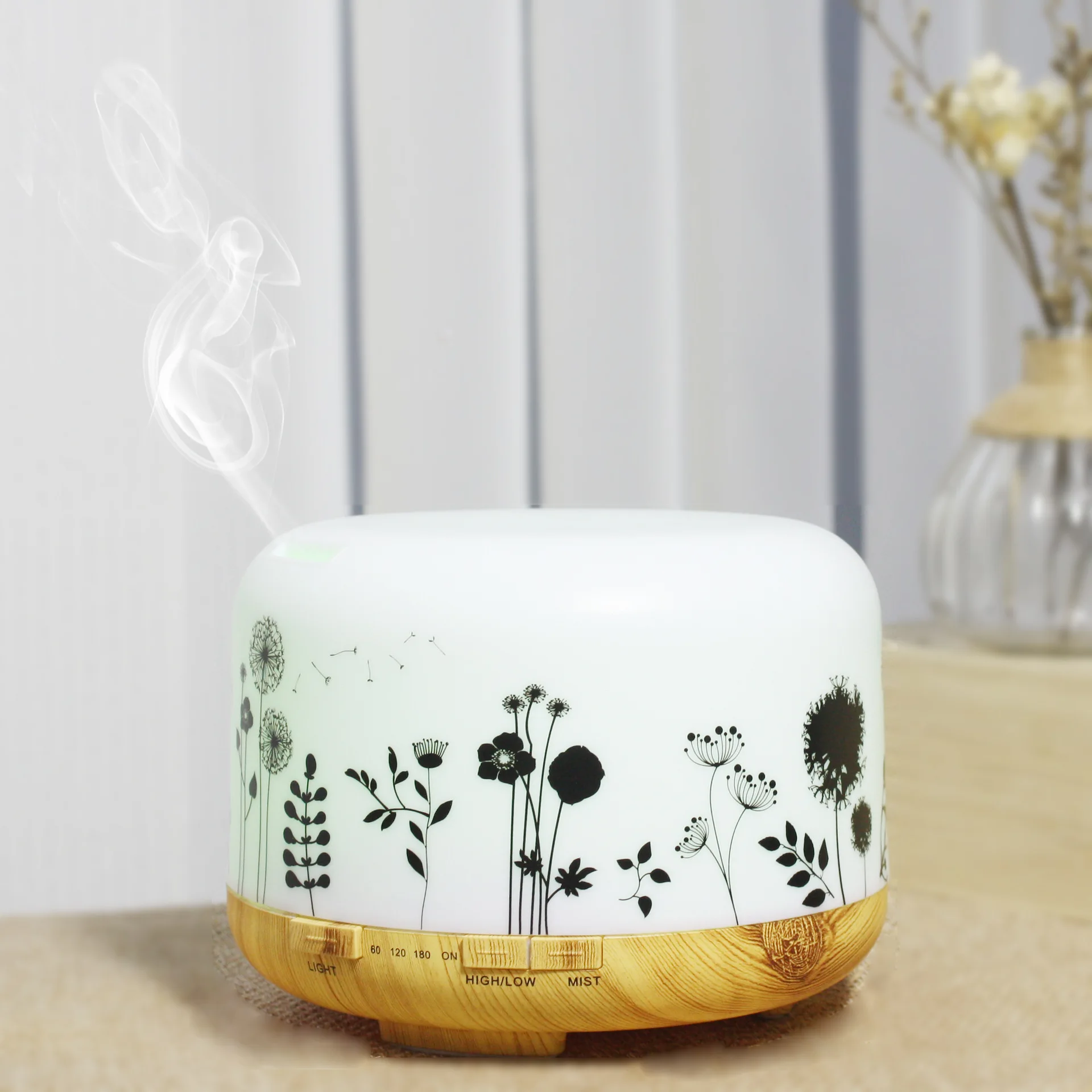 

500ML Essential Oil Aroma Diffuser Ultrasonic Aromatherapy Air Humidifier USB Moistener Atomizer Colorful Lights for home