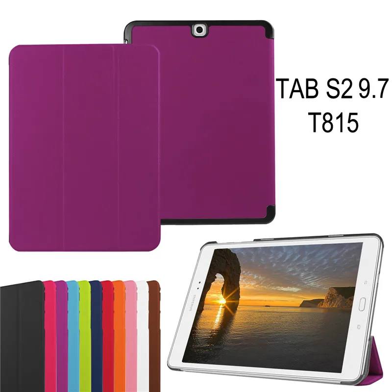 Чехол для Tab S2 9 7 дюйма тонкий смарт чехол планшетов Samsung Galaxy Φ T815 с автоматическим