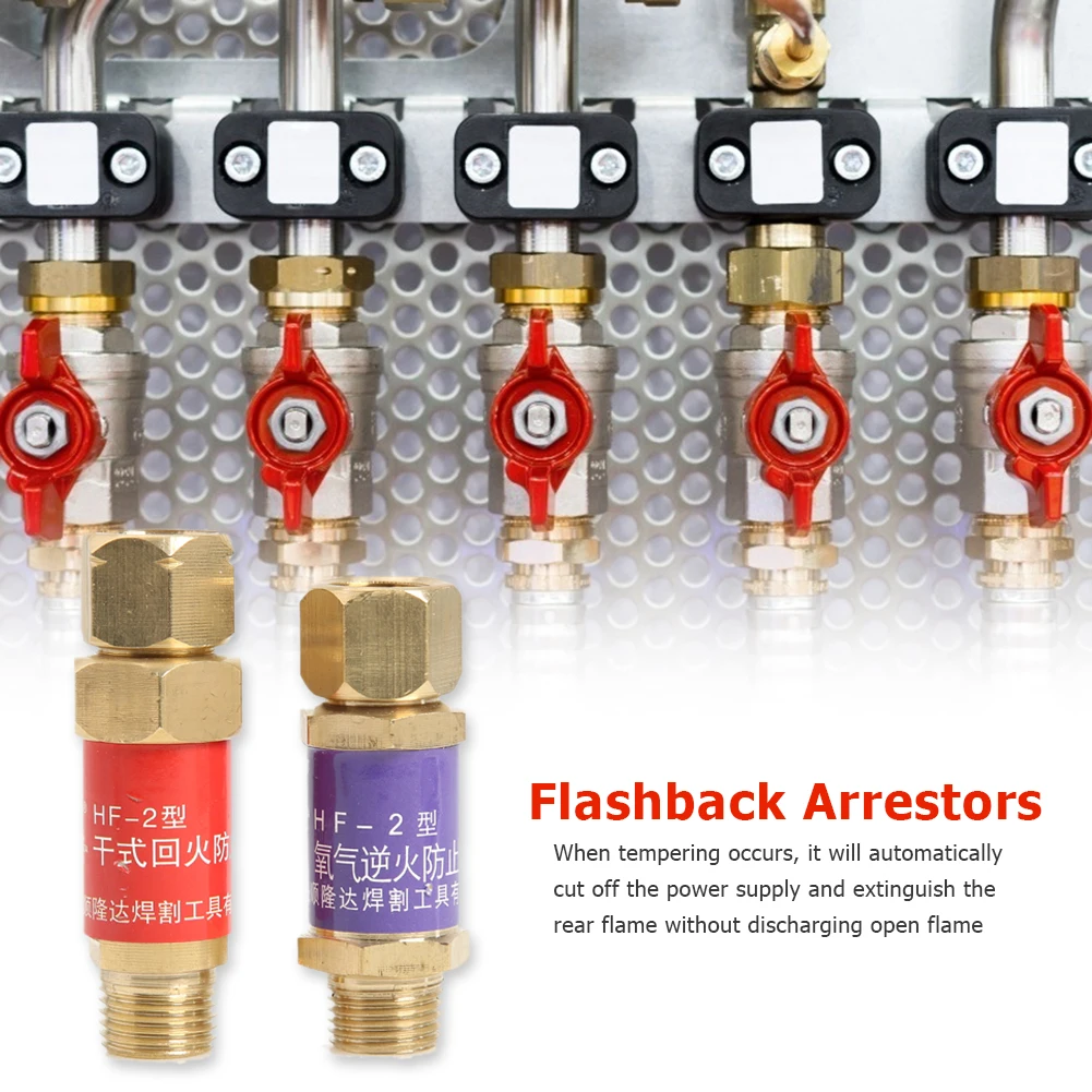 2 шт. кислородная ацетиленовая предохранительный затвор топлива Безопасность