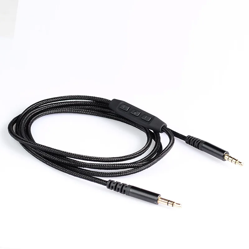 

High Quality AUX Audio Cable 3.5 Male To Male Jack Stereo Cable for V-MODA Crossfade M-100 LP LP2 M-80 Headphone with Mic