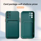 Чехол для камеры с кармашком для карт силиконовый чехол для Samsung Galaxy S20 FE S20ultra S21ultra S21 Plus 5G S 21 FE Note 20 Ультра мягкий чехол