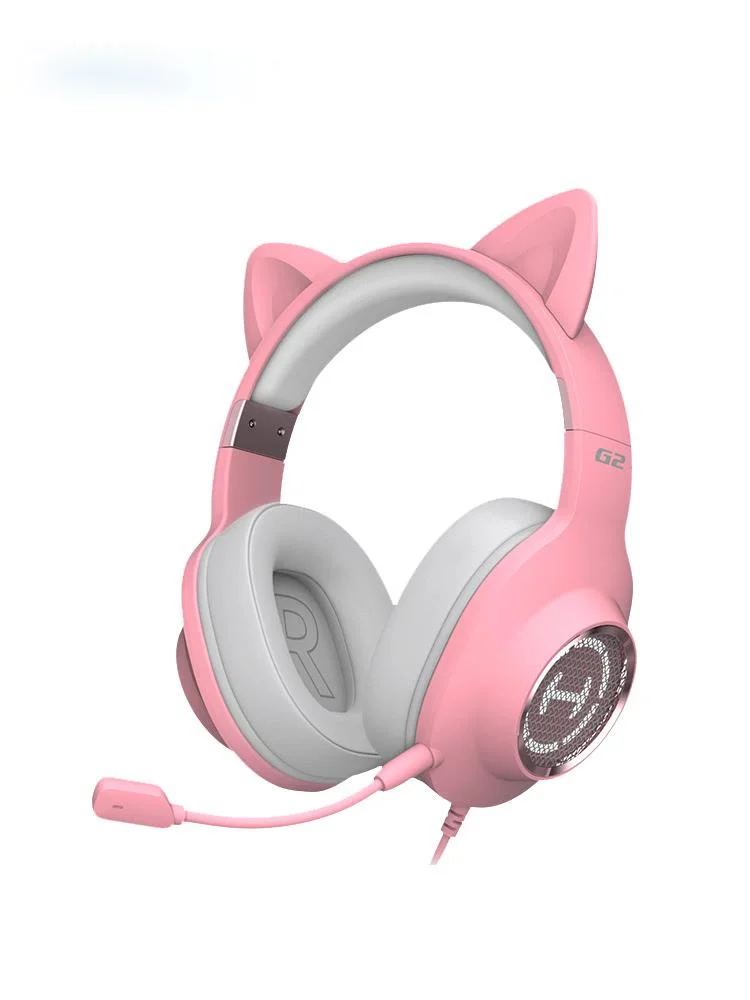 

Walker G2 Pink Cat Ears Computer Headphone Head-Mounted Cute