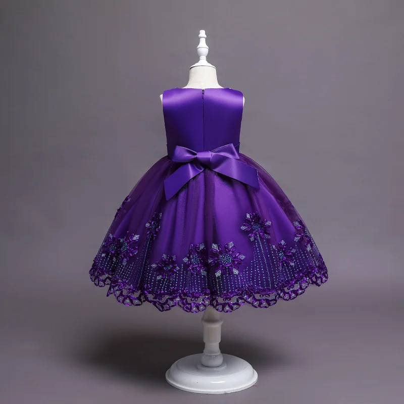 Детская одежда платье для девочек с цветами вечерние свадебные платья подружки