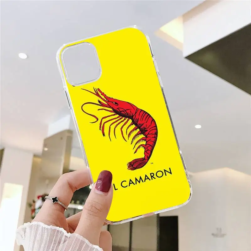 

Loteria Card Mexican Bingo Lottery Phone Case Transparent for iPhone 11 12 mini pro XS MAX 8 7 6 6S Plus X 5S SE 2020 XR