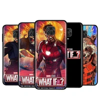 for xiaomi redmi note 4 4x 5a 5 6 7 8t 8 9t 9s 9 10 10s prime pro max marvel what if black silicone phone case