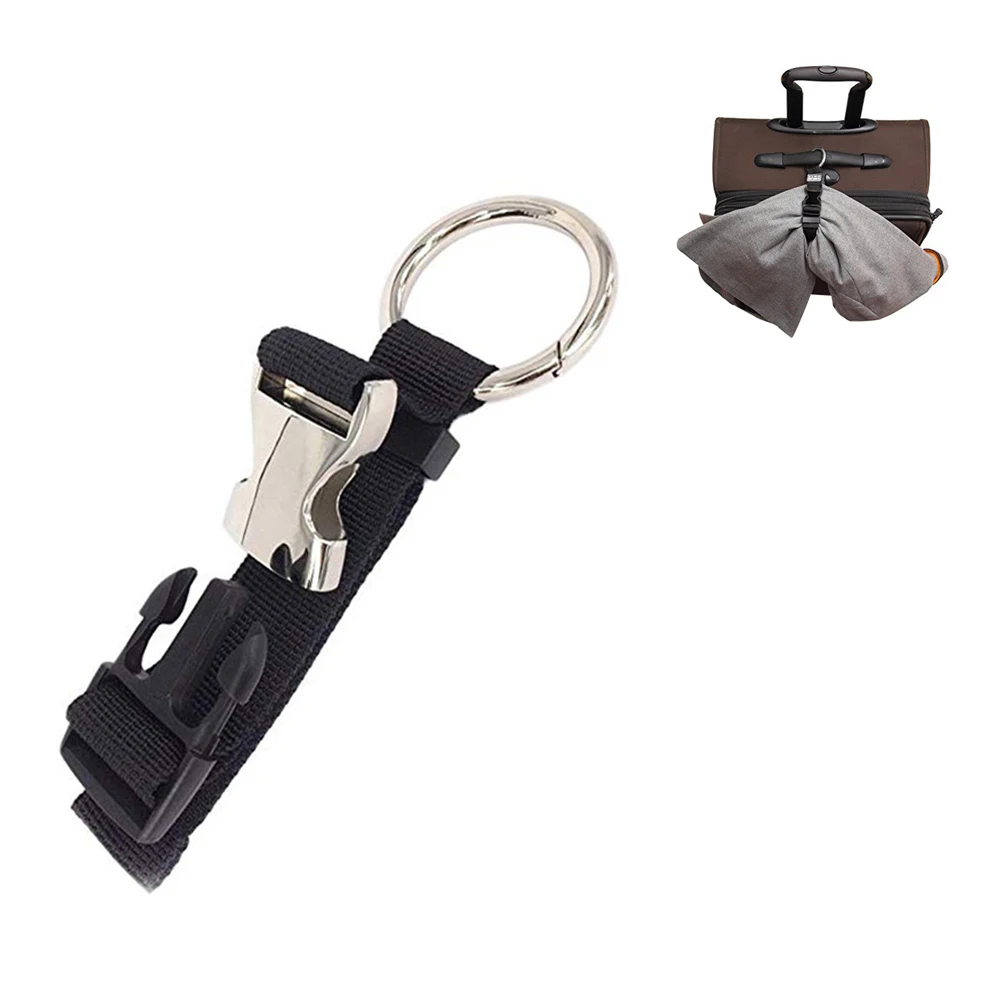 

Portable Hanger Black Travel Fixed Belt Anti Lost Adjustable Suitcase Nylon Strong Elastic Multifunction Luggage Strap Security